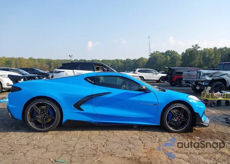 2023 Chevrolet Corvette Stingray Rwd 1Lt из США, поврежденный, VIN 1G1YA2D42P5111096